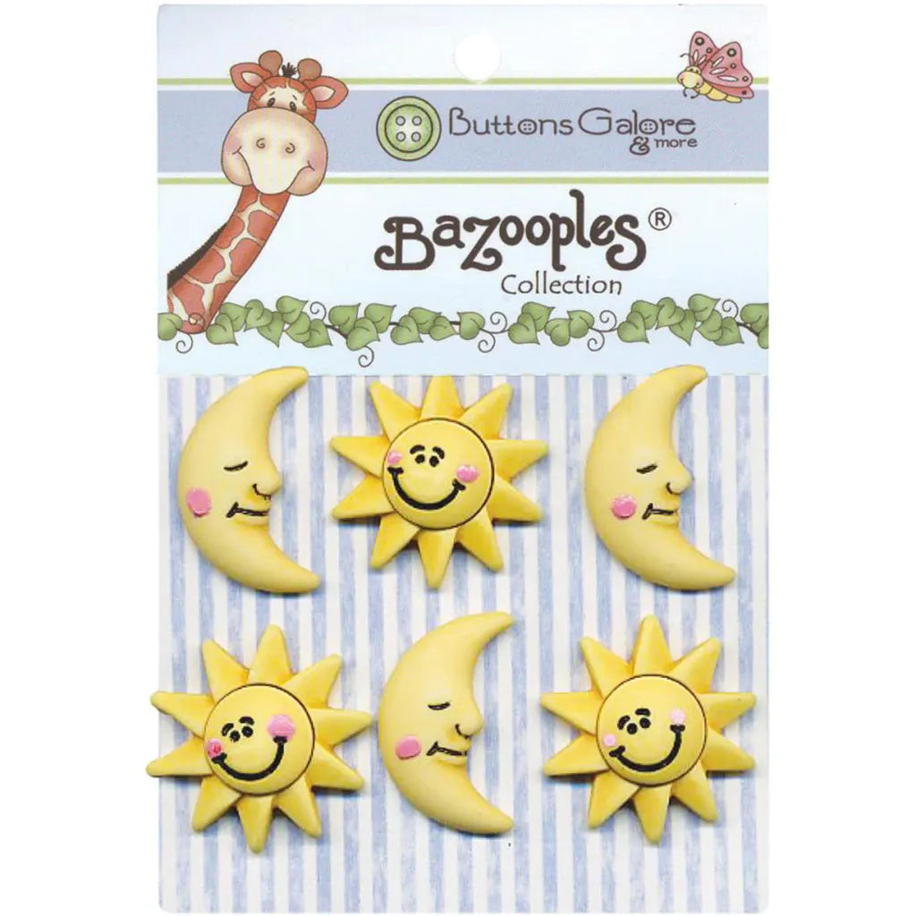 Buttons Galore BaZooples Buttons The Sun &amp; Moon