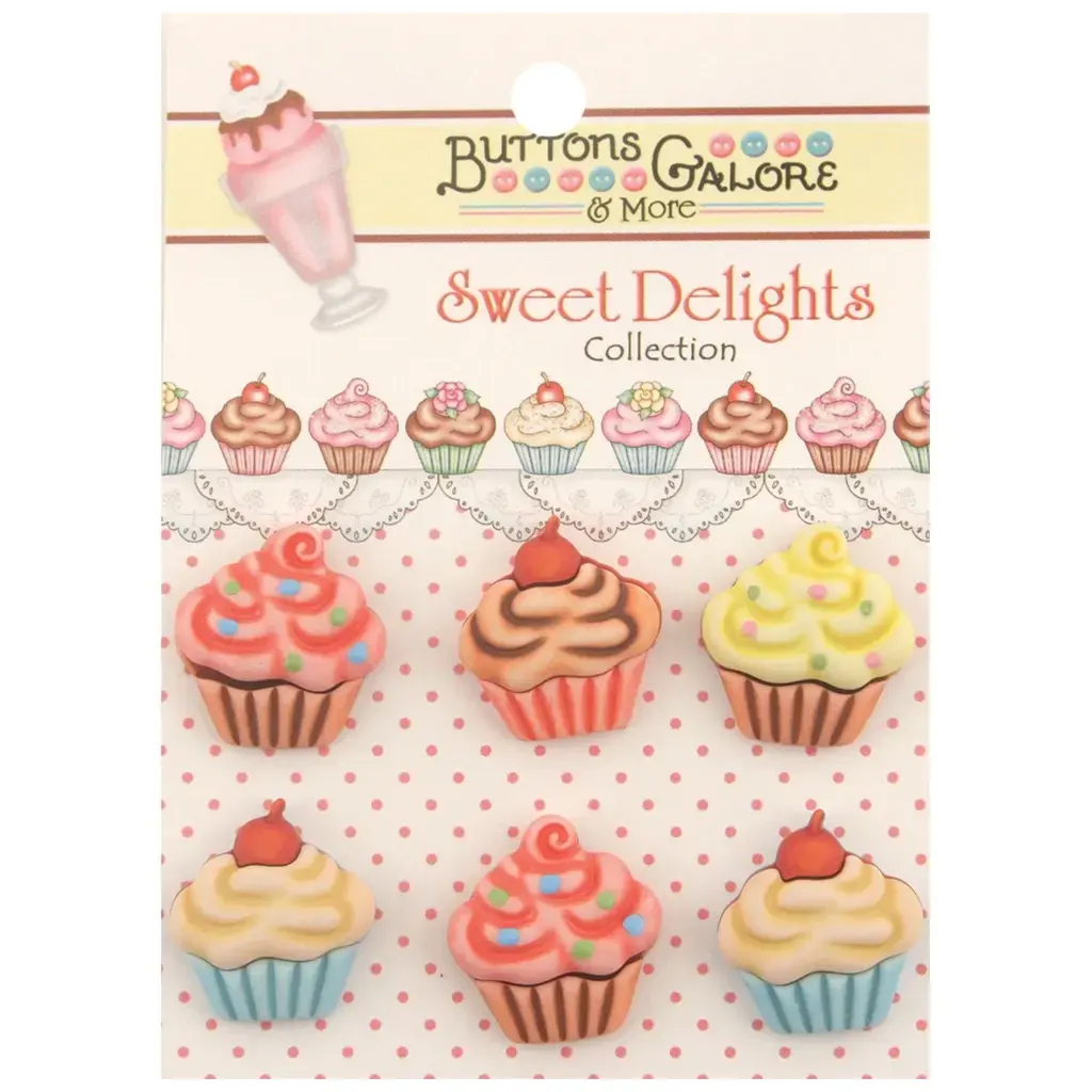 Buttons Galore Sweet Delights Buttons Cupcakes