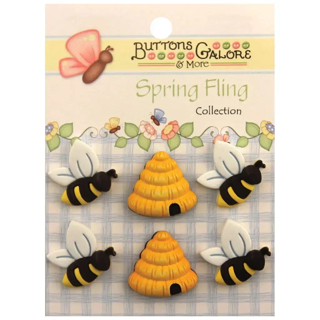 Buttons Galore Spring Fling Buttons Busy Bees