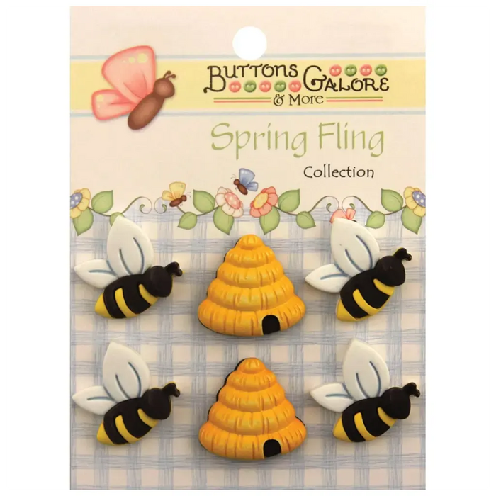 Buttons Galore Spring Fling Buttons Busy Bees
