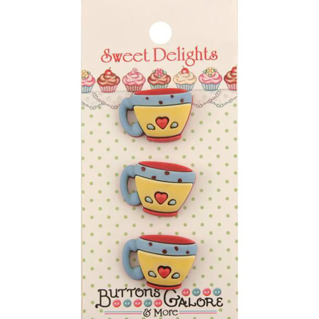 Buttons Galore Sweet Delights Buttons Coffee Cups