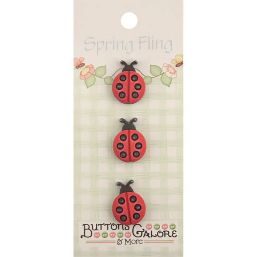 Buttons Galore Spring Fling Buttons Ladybugs