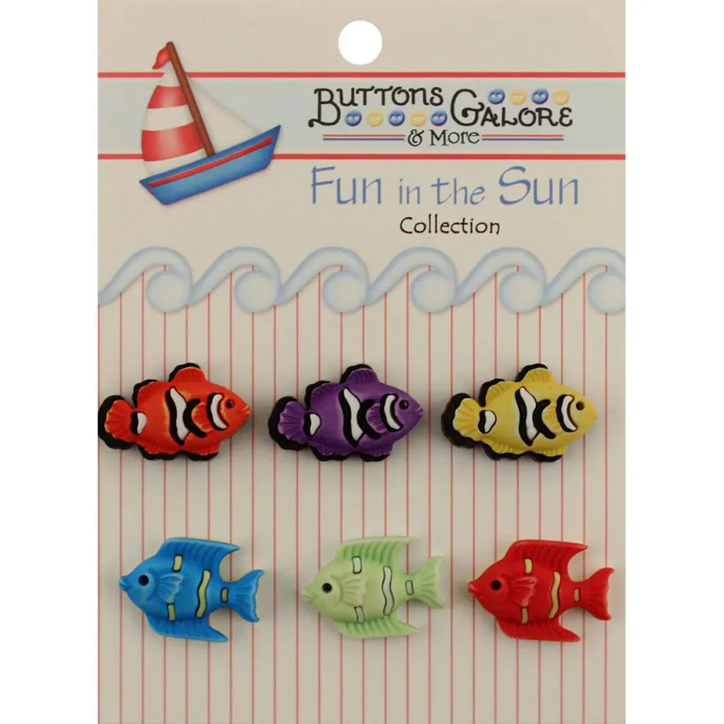 Buttons Galore Fun In The Sun Buttons Exotic Fish