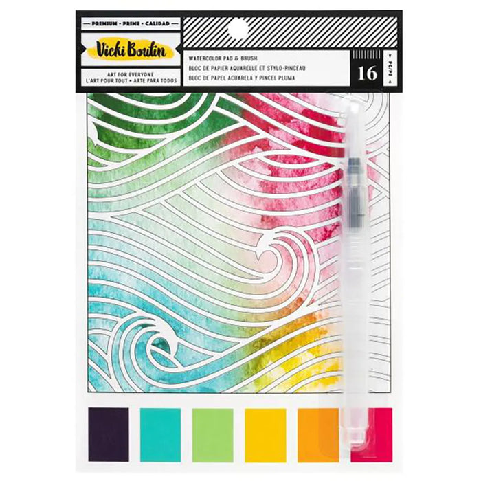 Vicki Boutin Mixed Media Paper Pad 6"X8" 16/Pkg Watercolor