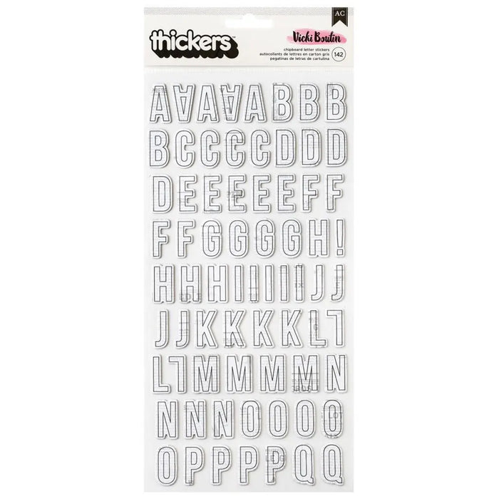 Vicki Boutin Mixed Media Thickers Stickers 142/Pkg Alpha