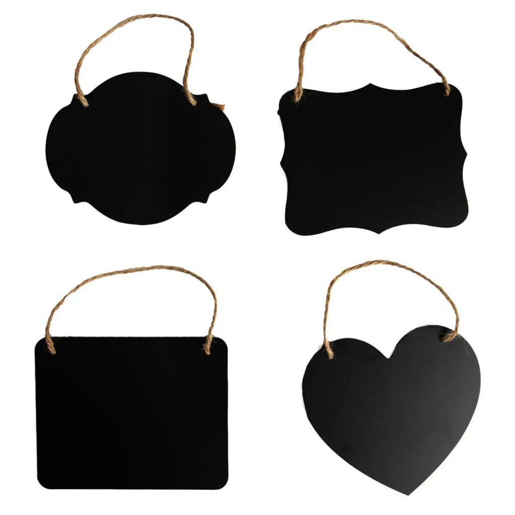 CousinDIY Mini Chalkboard Set 4/Pkg Assorted Designs