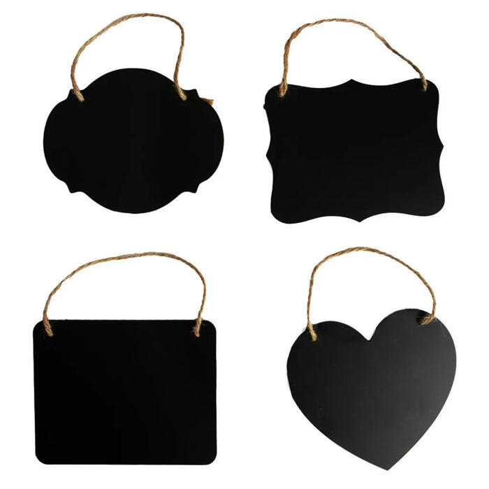 CousinDIY Mini Chalkboard Set 4/Pkg Assorted Designs