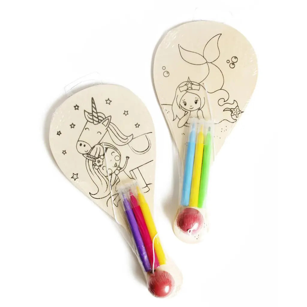 CousinDIY Paddle Ball Assortment Mermaid &amp; Unicorn