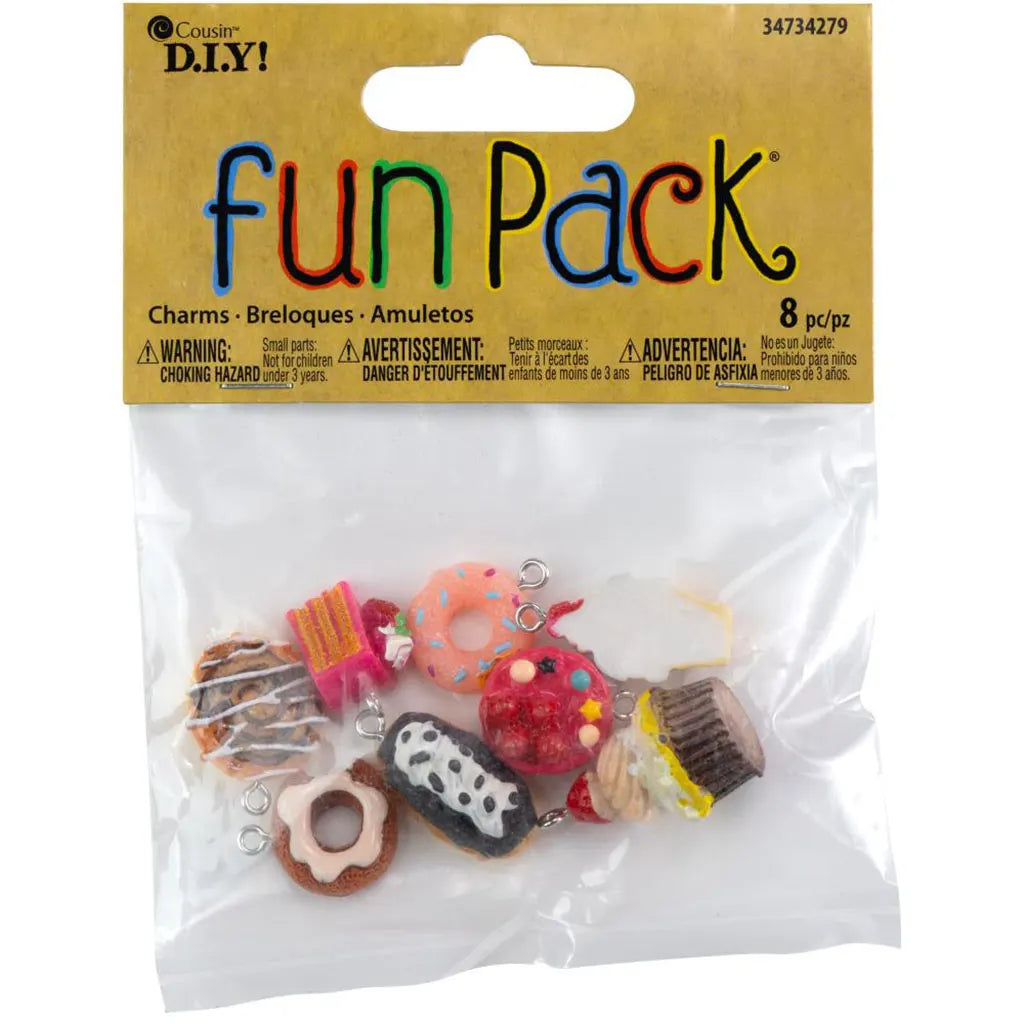 CousinDIY Miniature Charm Assortment 8/Pkg Dessert