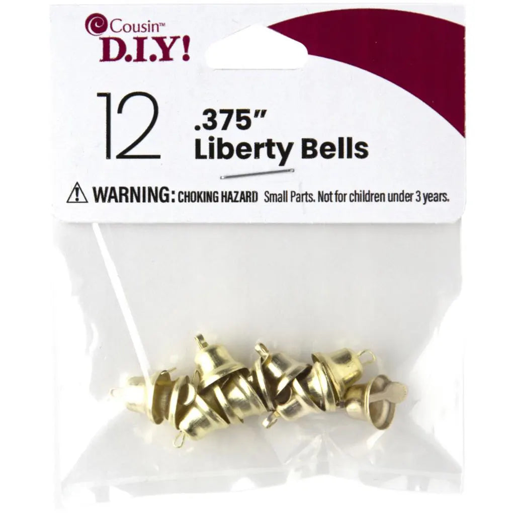 CousinDIY Liberty Bells .375" 12/Pkg Gold