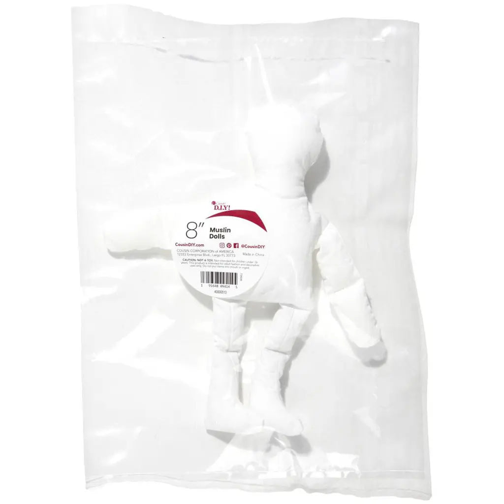 CousinDIY Muslin Doll 8" Natural