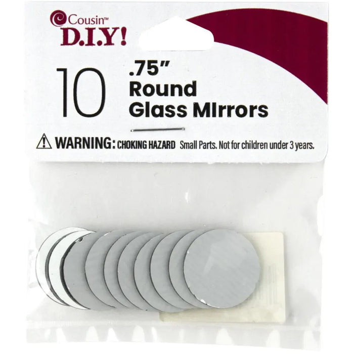 CousinDIY Round Glass Mirrors 10/Pkg 0.75"