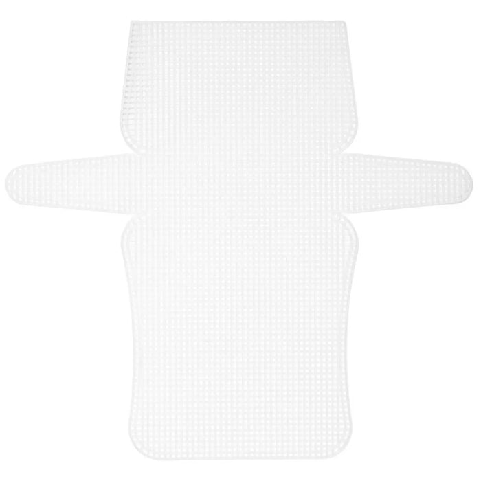 CousinDIY Plastic Canvas Shape 6 Count 13"X14"Clutchbag Clear