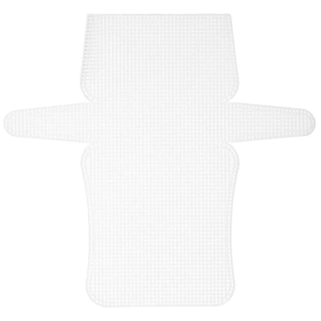 CousinDIY Plastic Canvas Shape 6 Count 13"X14"Clutchbag Clear