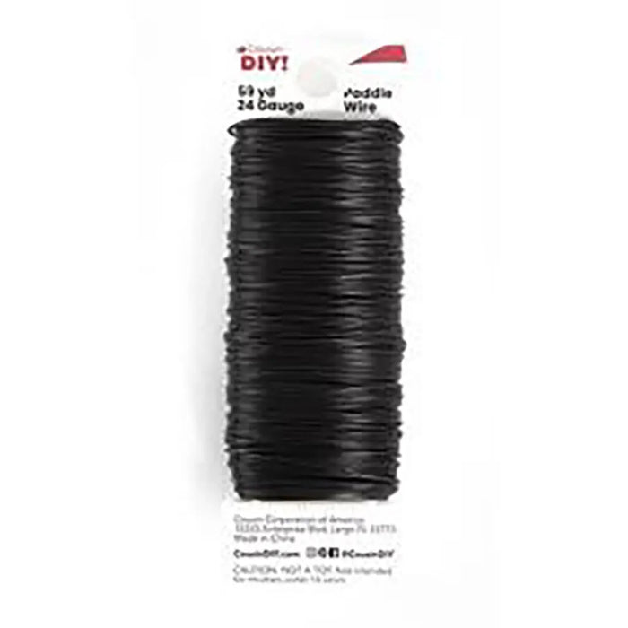 CousinDIY Paddle Wire 24 Gauge 59ydBlack