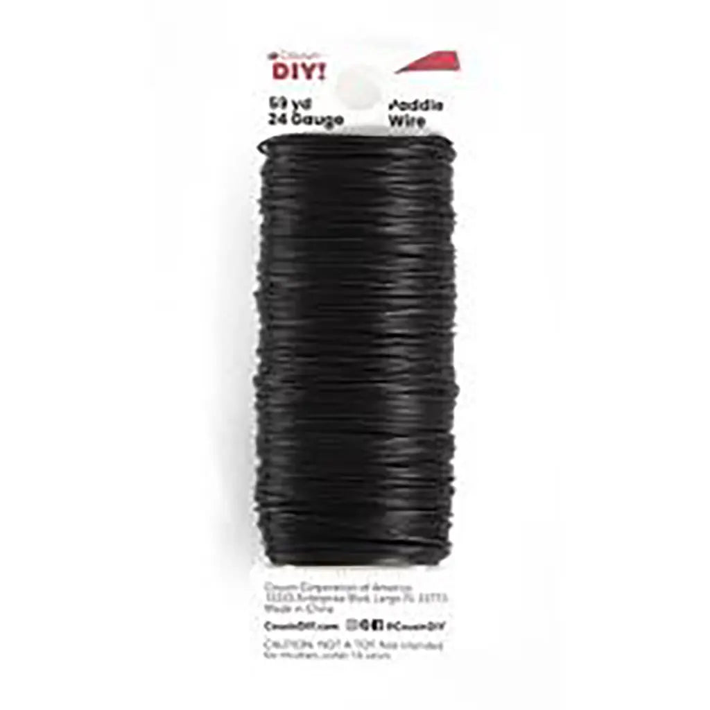CousinDIY Paddle Wire 24 Gauge 59ydBlack