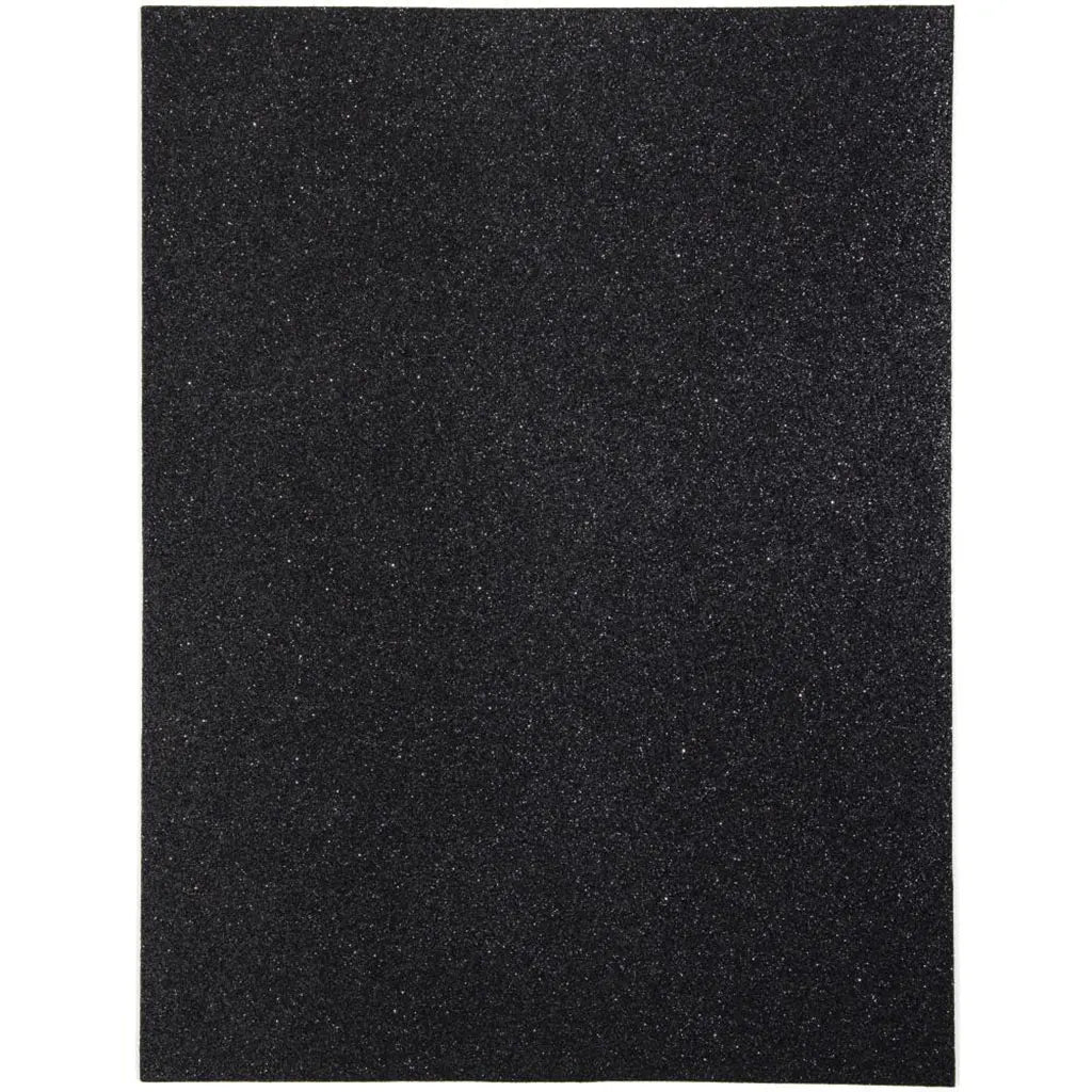 CousinDIY Glitter Foam Sheet 9"X12" 2mm Black