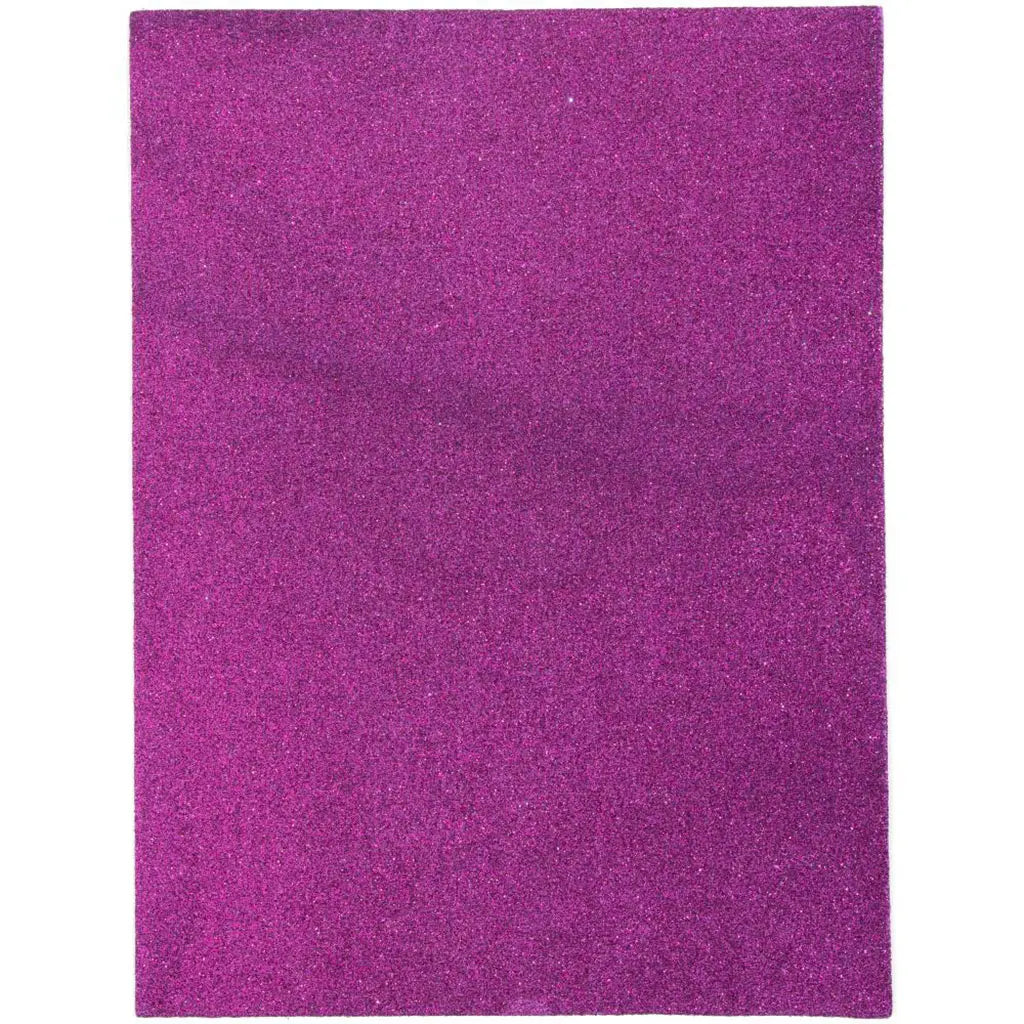 CousinDIY Glitter Foam Sheet 9"X12" 2mm Hot Pink