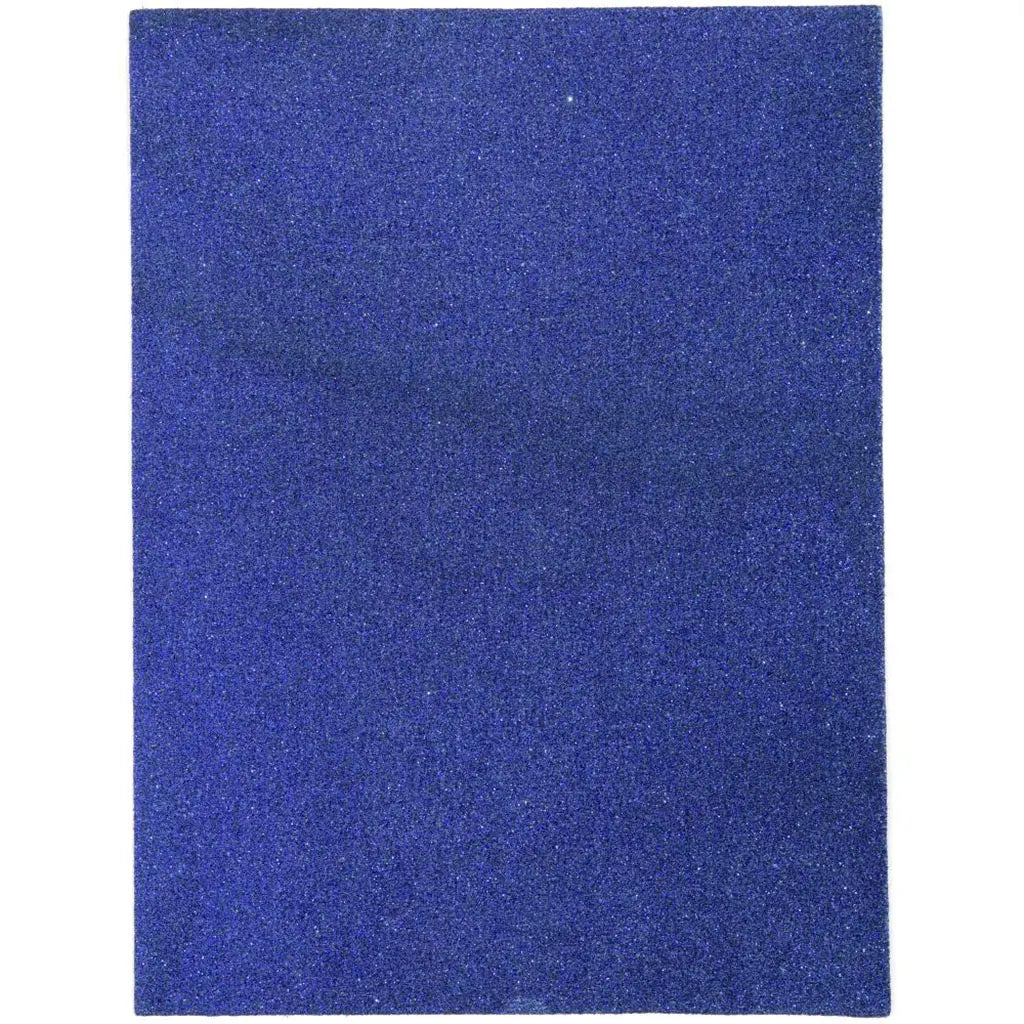 CousinDIY Glitter Foam Sheet 9"X12" 2mmRoyal Blue