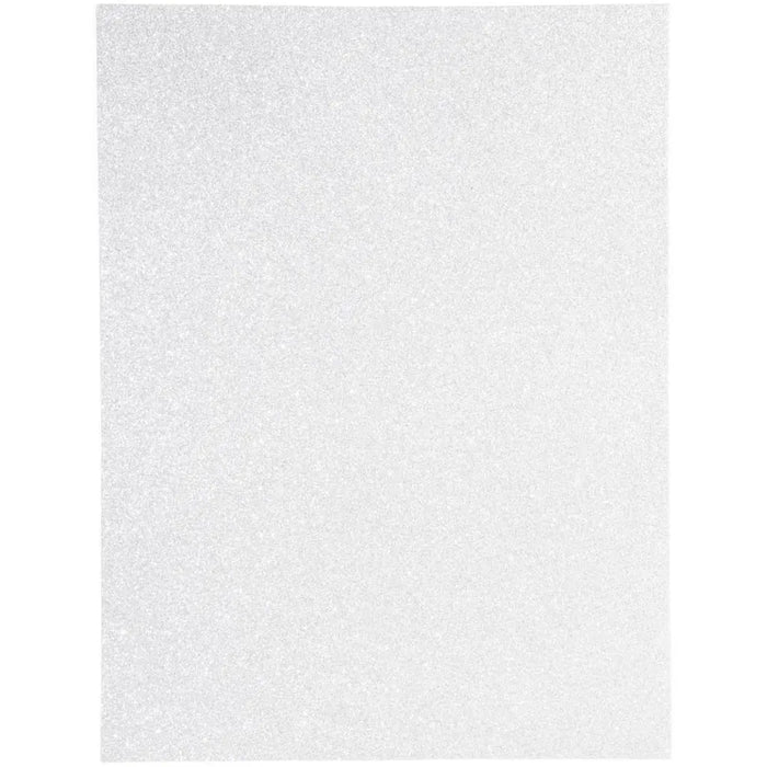 CousinDIY Glitter Foam Sheet 9"X12" 2mm White