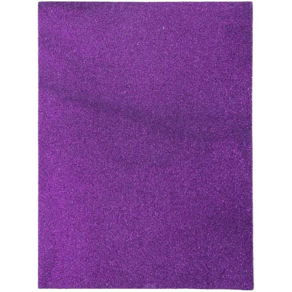 CousinDIY Glitter Foam Sheet 9"X12" 2mm Purple