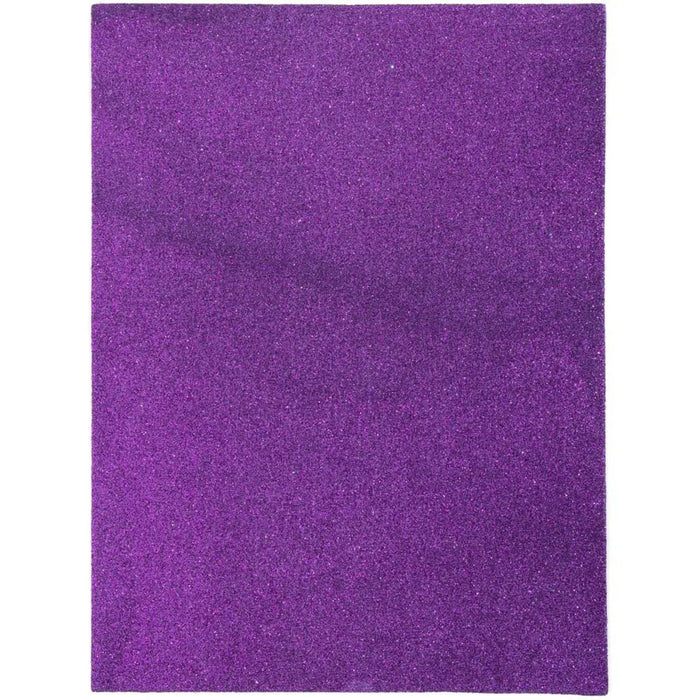 CousinDIY Glitter Foam Sheet 9"X12" 2mm Purple