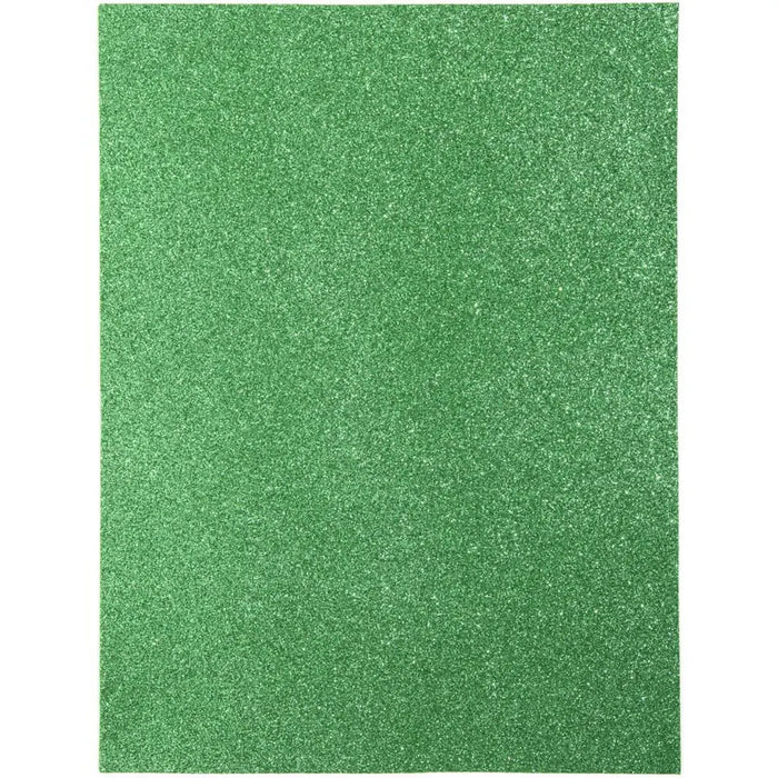 CousinDIY Glitter Foam Sheet 9"X12" 2mm Green