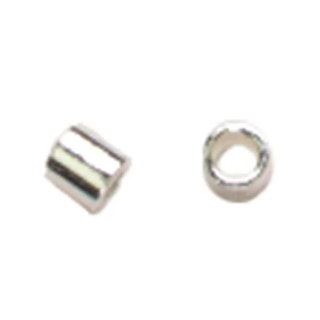 CousinDIY Sterling Elegance 925 Silver Beads &amp; Findings Crimp Beads 2mm 50/Pkg