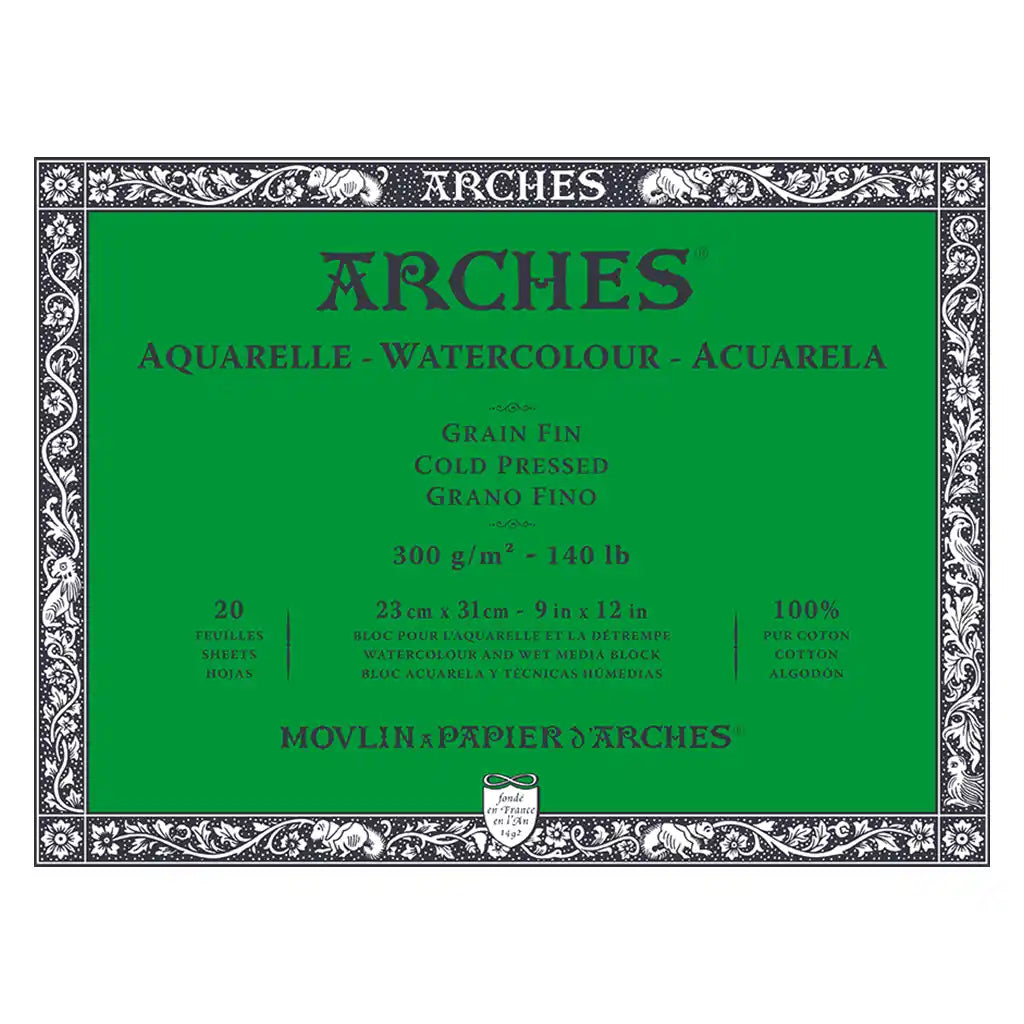 Watercolor Cold Pressed 300G 23inx31in, 20 Sheets