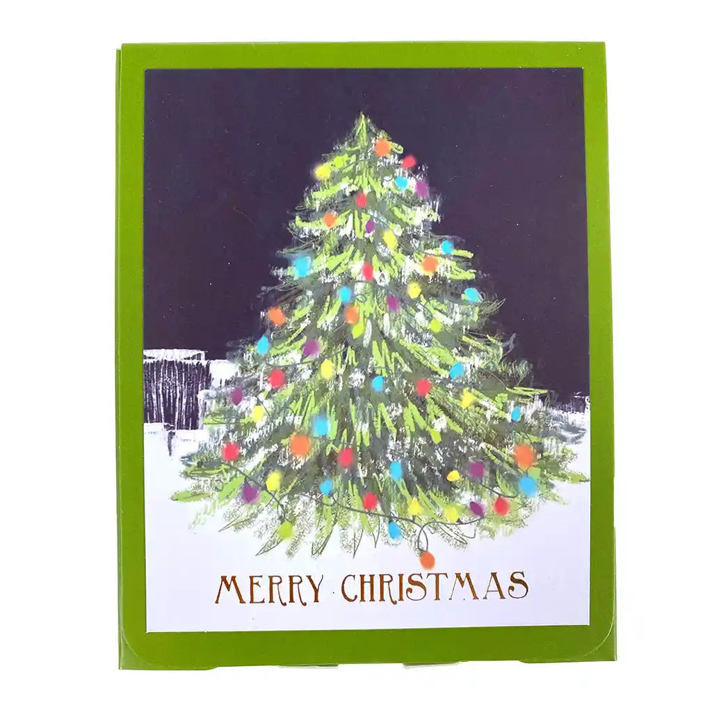 Tree Lighting Christams Crads, 5ct