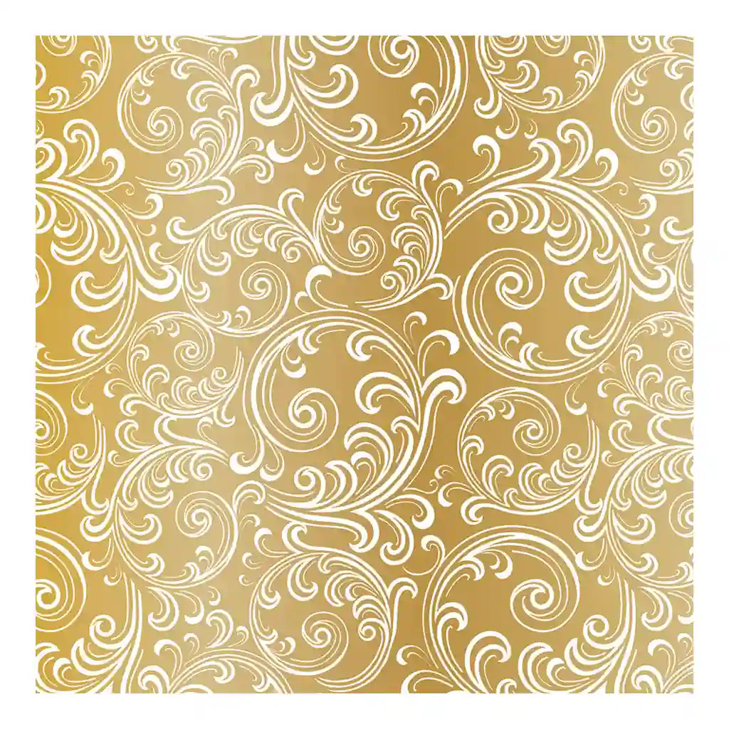 Golden Scrolls Jumbo Roll Wrap, 9ft