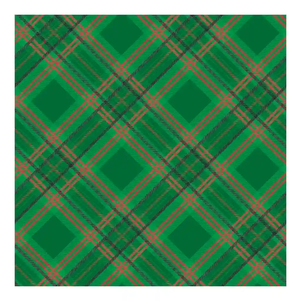 Diagonal Plaid  Jumbo Roll Wrap, 10ft