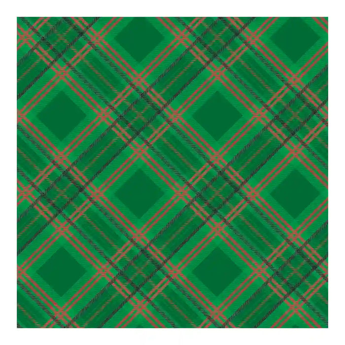 Diagonal Plaid  Jumbo Roll Wrap, 10ft