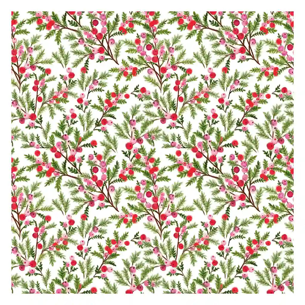 Sweet Berry branches  Jumbo Roll Wrap, 10ft