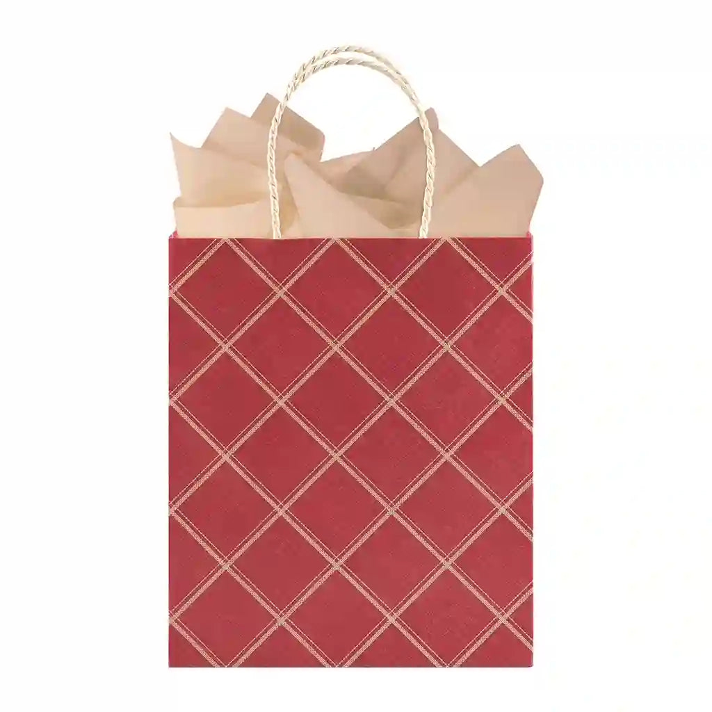 Country Plaid Large Tote Bag