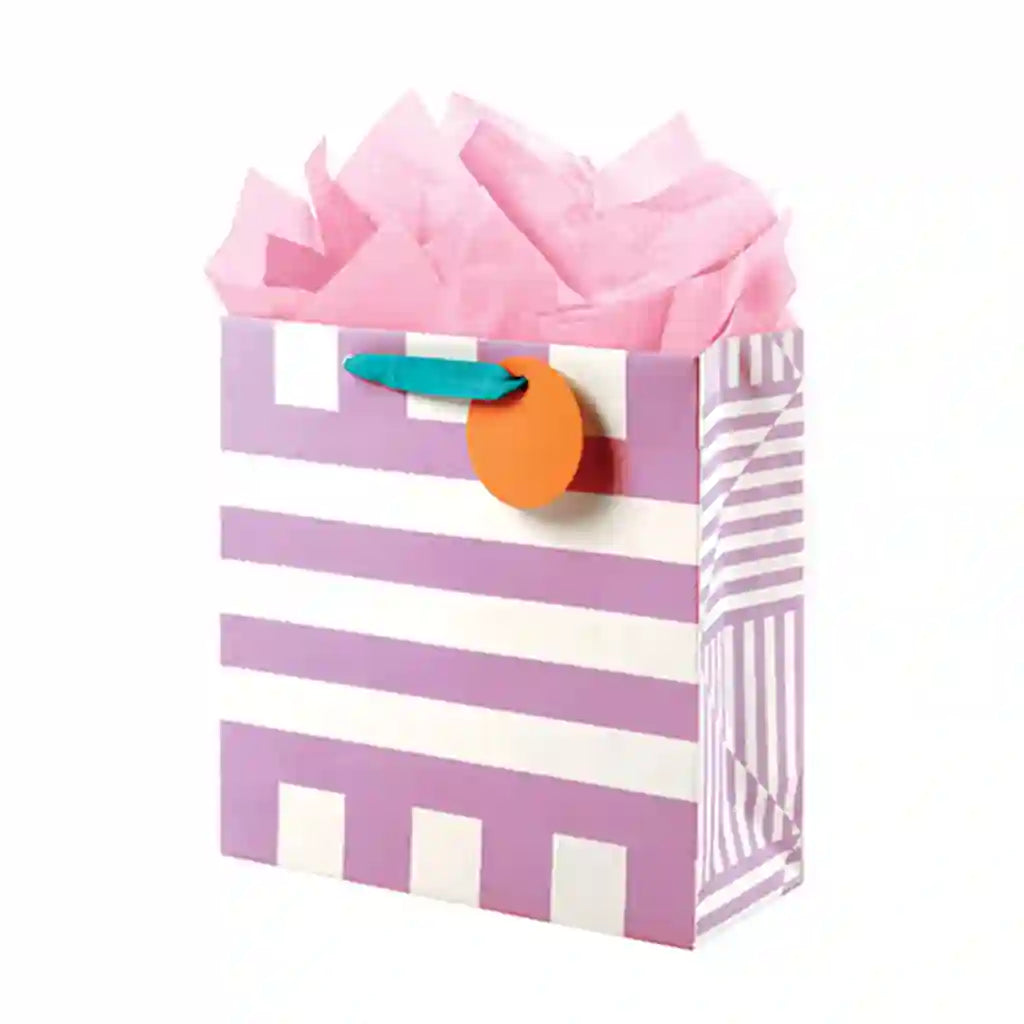 Mod Textile Lavender Medium Square Bag