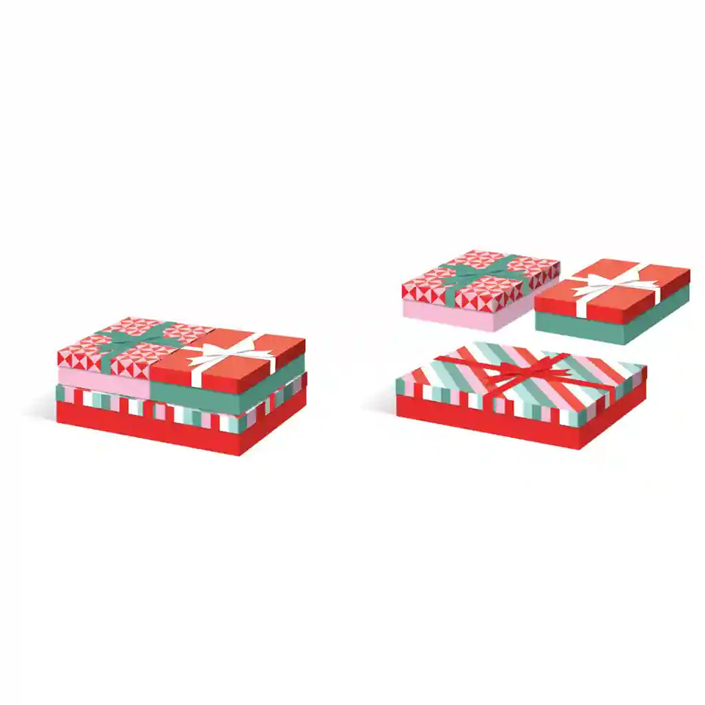 Geometrics Nested Rectangle Boxes