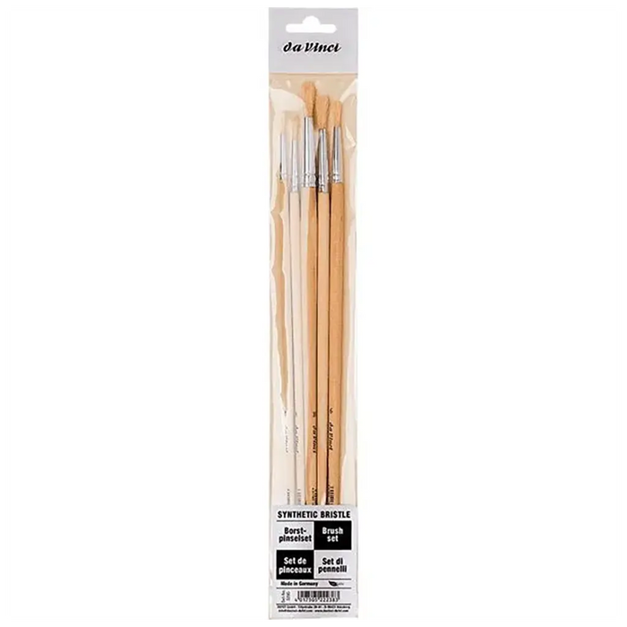 Oil And Acrylic Painting Set, Round Filled With One Piece Each 8729 No. 2, 4, 6, 8 +10