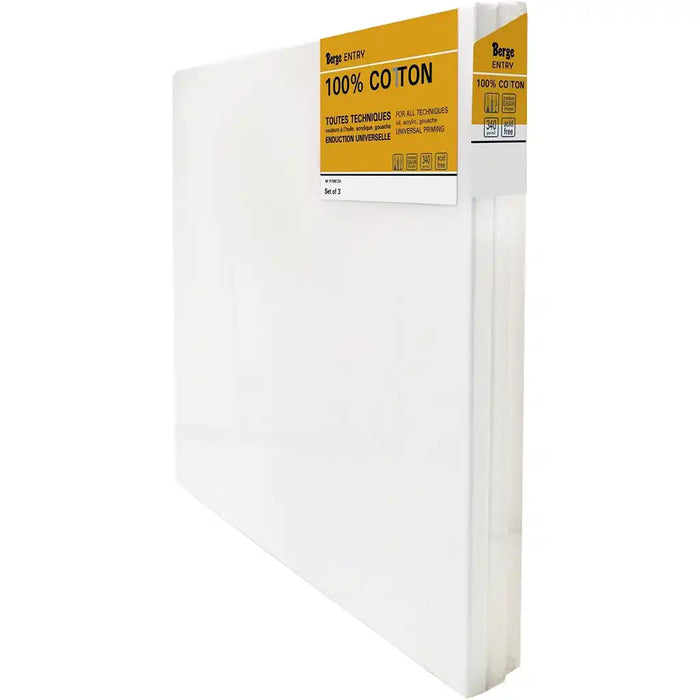 Berge Entry Cotton Stretched Canvas (Set of 3)