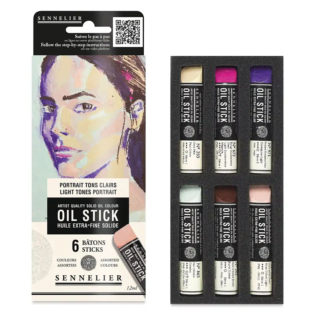 Sennelier Cardboard Box 6 Mini Oil Sticks