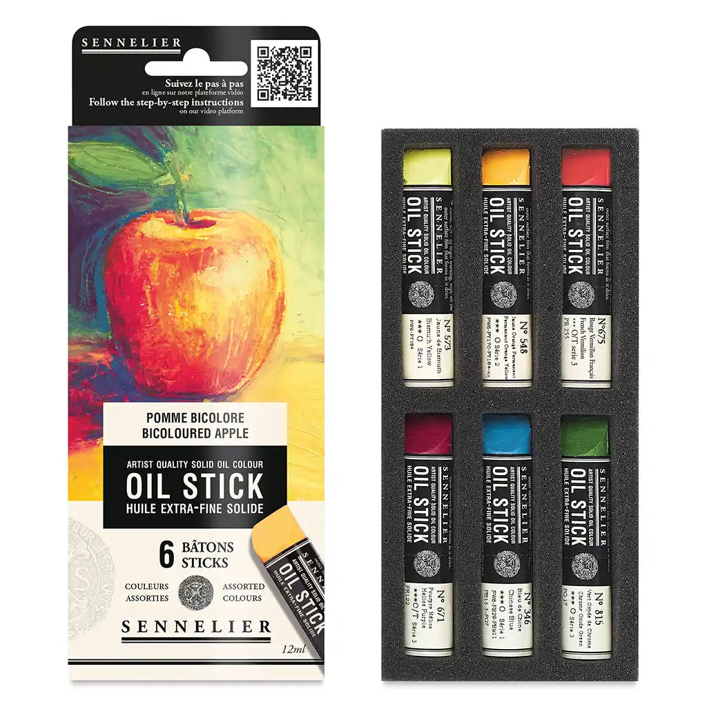 Sennelier Cardboard Box 6 Mini Oil Sticks