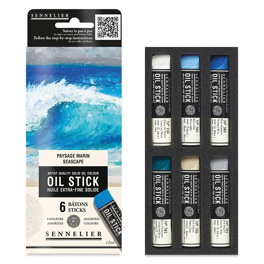 Sennelier Cardboard Box 6 Mini Oil Sticks