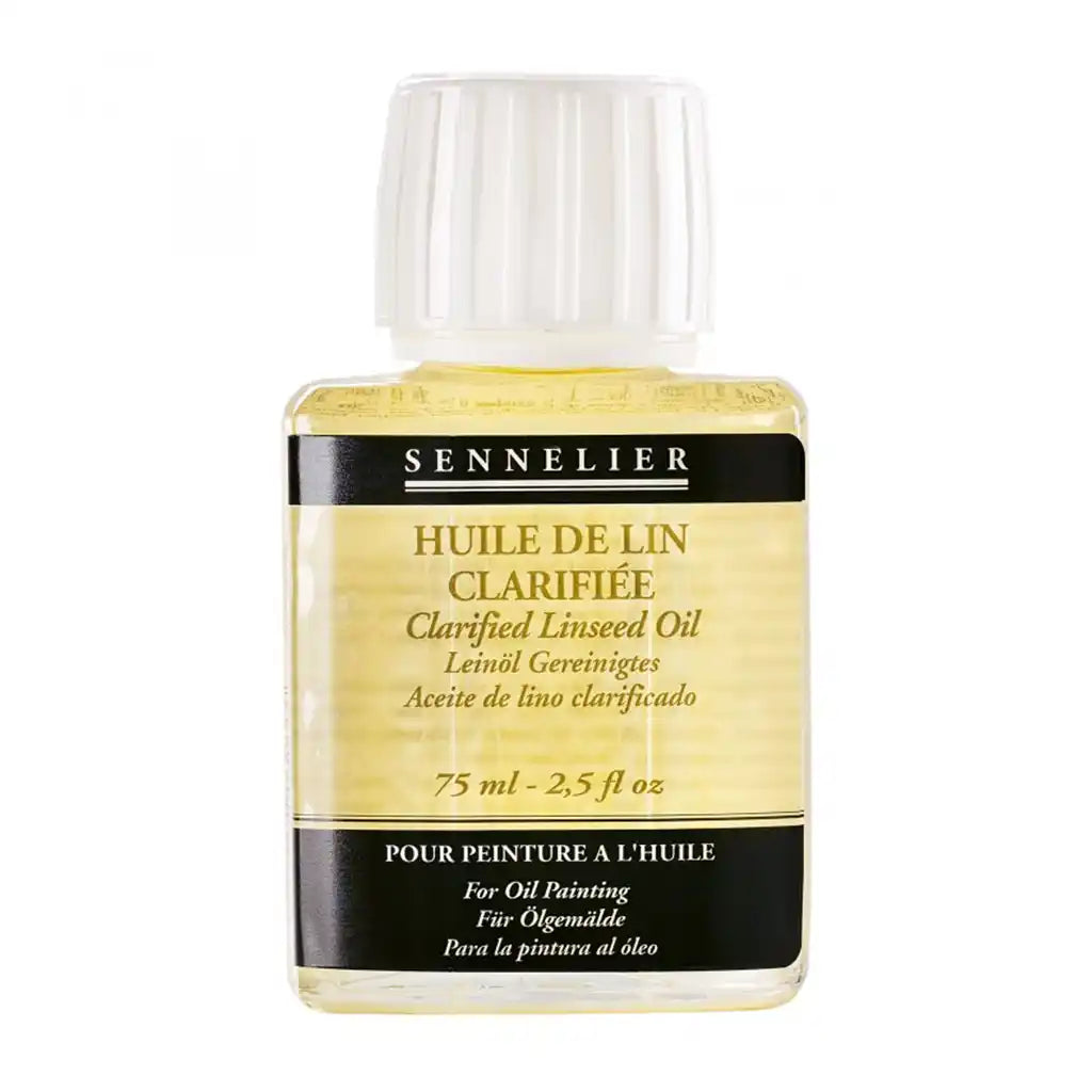 Sennelier Clarified Linseed Oil Jar of 75ml - 2.5 Fl oz