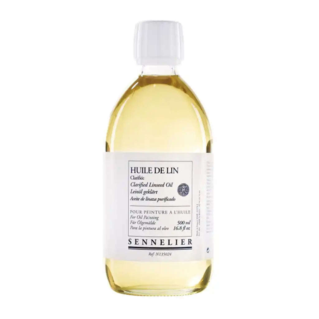 Sennelier Clarified Linseed Oil 500ml - 16.9 Fl oz