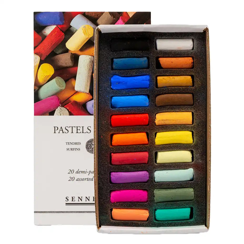 Sennelier Soft Pastel Half Stick Set of 20 – Artist Quality Pastels
