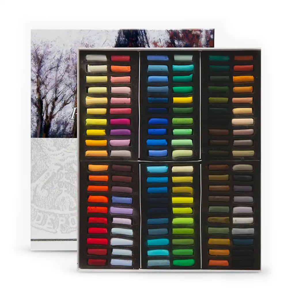 Sennelier Artist Soft Pastel Cardboard Box – 120 Half Sticks Paris Collection