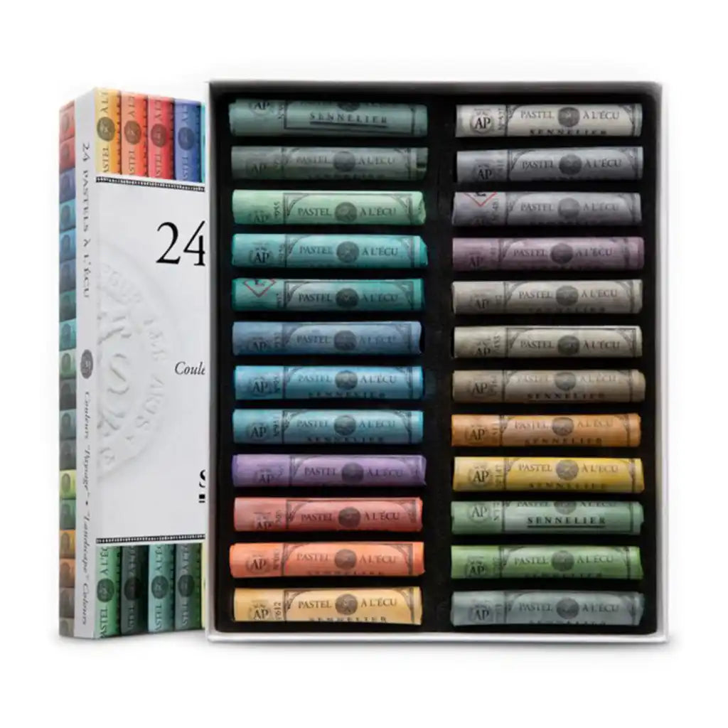 Sennelier Artist Soft Pastel Cardboard Box 24Landscape Collection