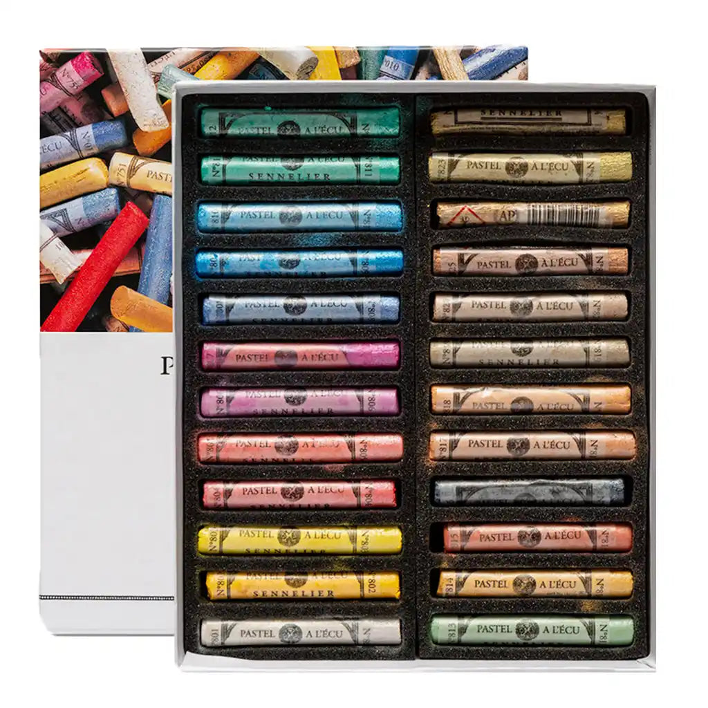 Sennelier Artist Soft Pastel Cardboard Box 24 Iridescent