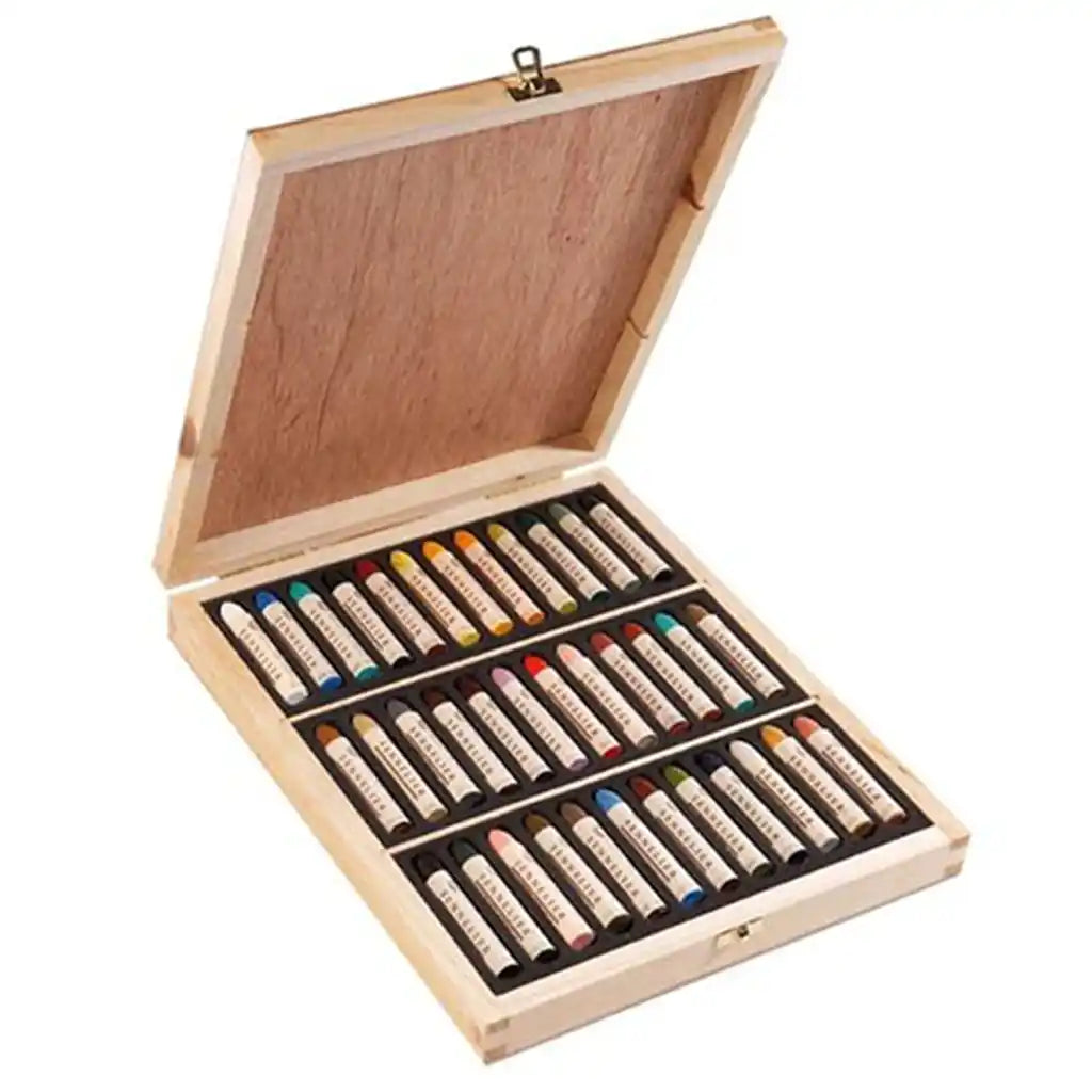 Sennelier Artist Oil Pastels Wooden Box 36 Sticks