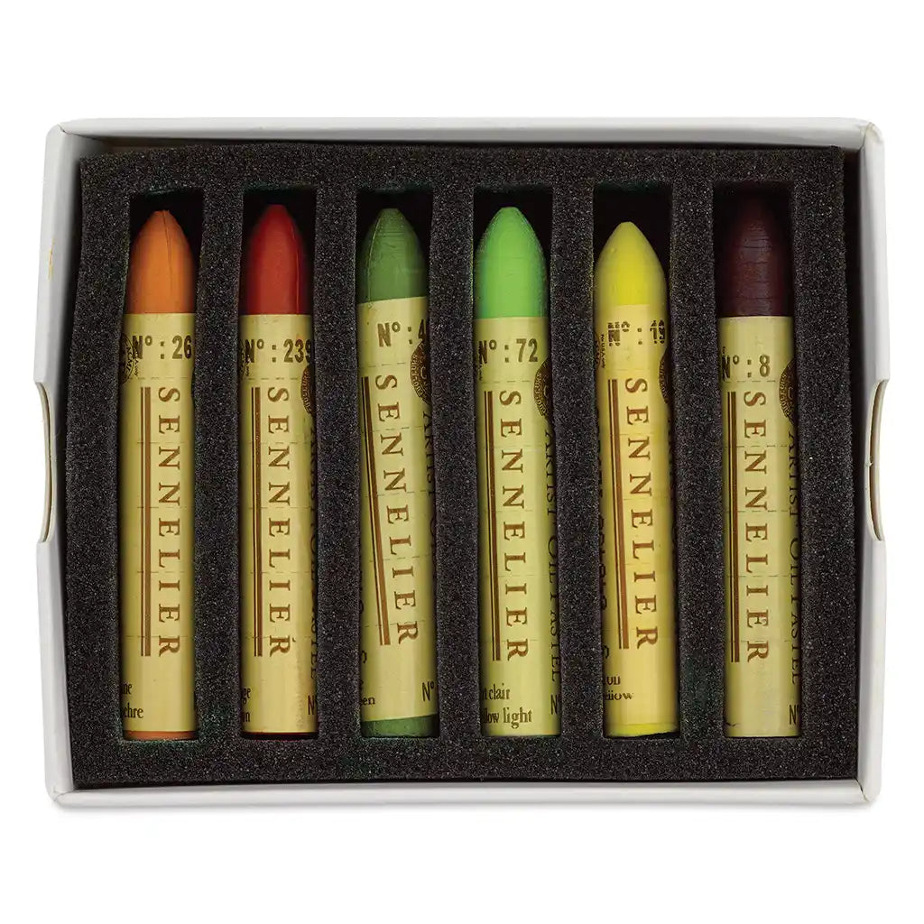 Oil Pastels Cardboard Set Of 6, Pears Duo